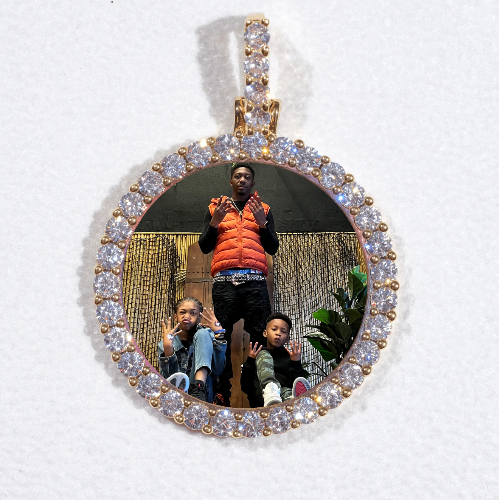 3D CIRCLE CUSTOM PICTURE PENDANT SMALL SIZE
