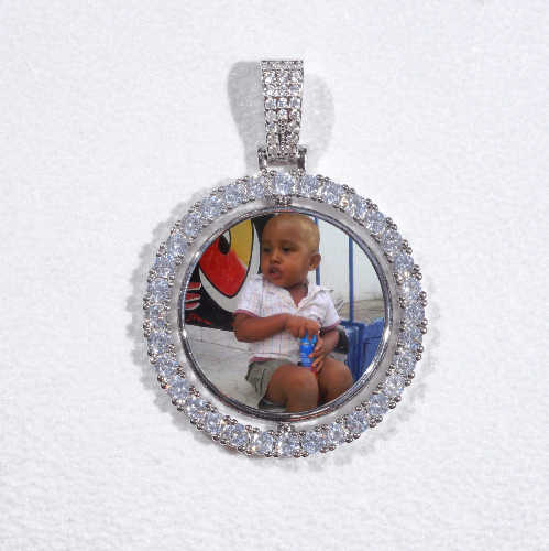 3D Spinning 2-Faced Custom Picture Pendant