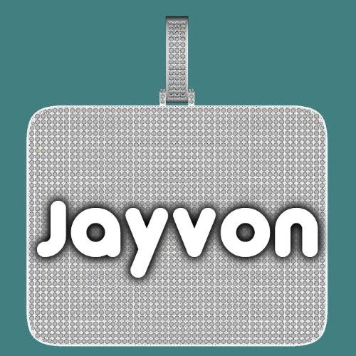 CUSTOM LETTER NECKLACE 3D BIG SQUARE