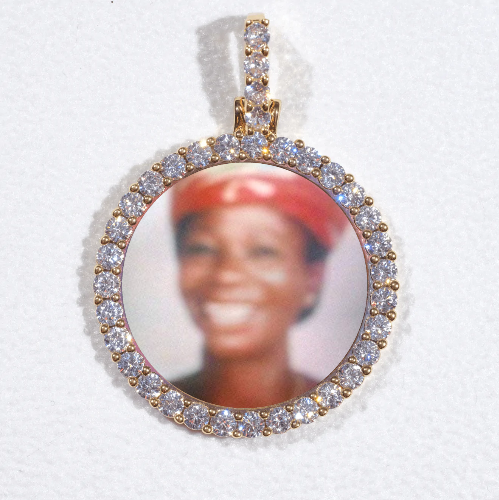 3D CIRCLE CUSTOM PICTURE PENDANT SMALL SIZE