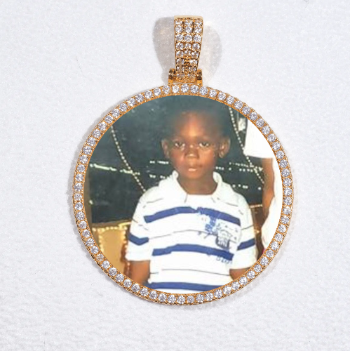 MEDIUM 3D CIRCLE CUSTOM PICTURE PENDANT