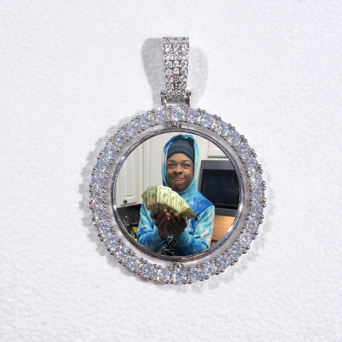3D Spinning 2-Faced Custom Picture Pendant