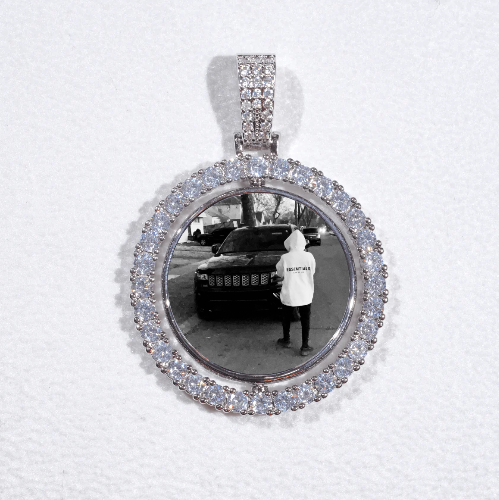 3D Spinning 2-Faced Custom Picture Pendant