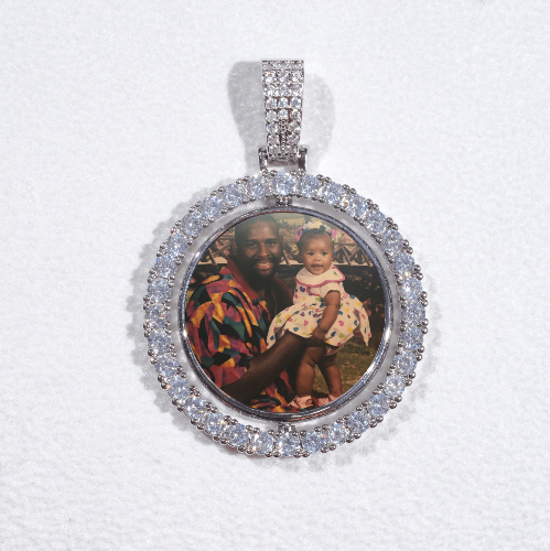 3D Spinning 2-Faced Custom Picture Pendant