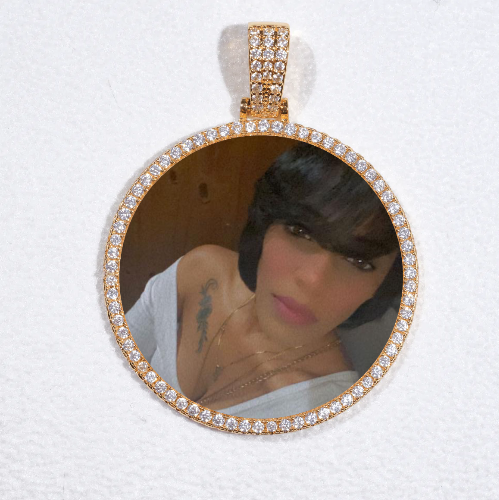 MEDIUM 3D CIRCLE CUSTOM PICTURE PENDANT
