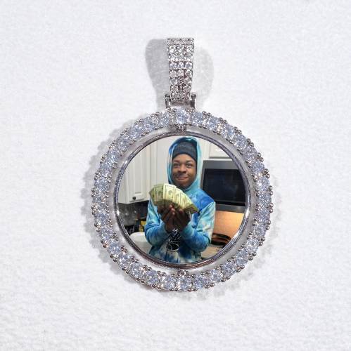 3D Spinning 2-Faced Custom Picture Pendant
