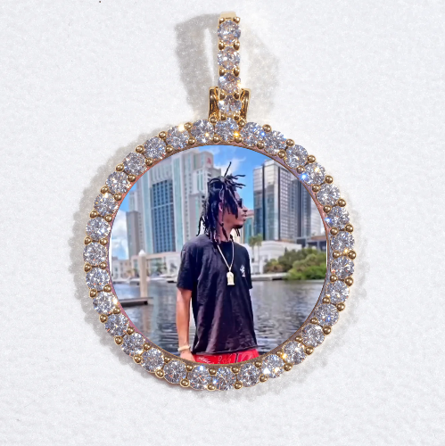 3D CIRCLE CUSTOM PICTURE PENDANT SMALL SIZE