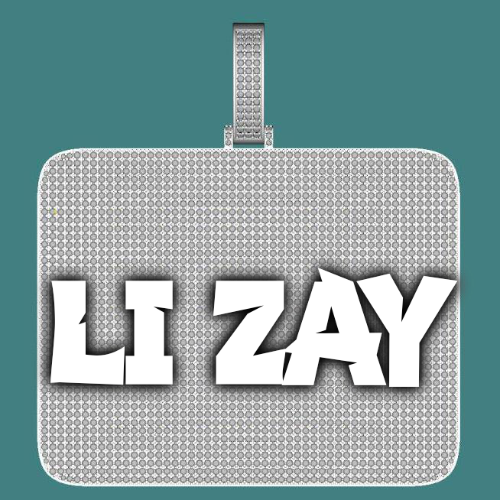 CUSTOM LETTER NECKLACE 3D BIG SQUARE