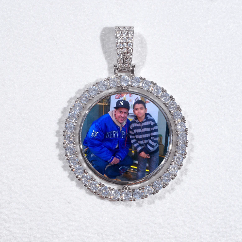 3D Spinning 2-Faced Custom Picture Pendant