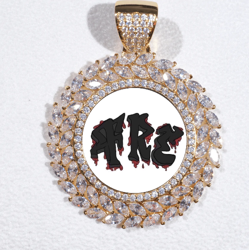 Large 3D Wheat Ear Custom Picture Pendant