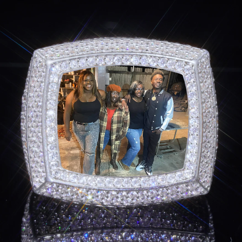 3D CUSTOM PICTURE ICED RING
