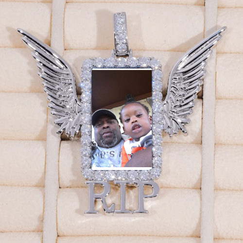 RIP WING 3D CUSTOM PICTURE PENDANT