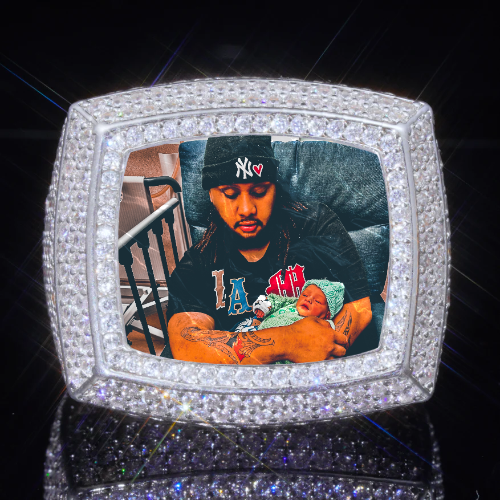 3D CUSTOM PICTURE ICED RING