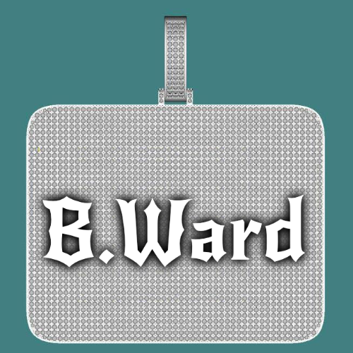 CUSTOM LETTER NECKLACE 3D BIG SQUARE