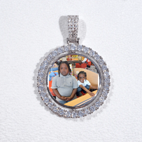 3D Spinning 2-Faced Custom Picture Pendant