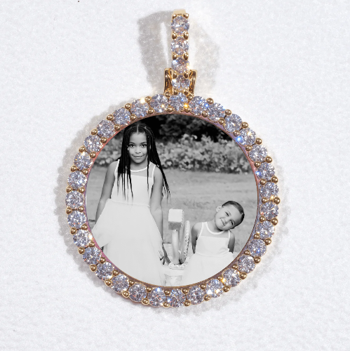 3D CIRCLE CUSTOM PICTURE PENDANT SMALL SIZE
