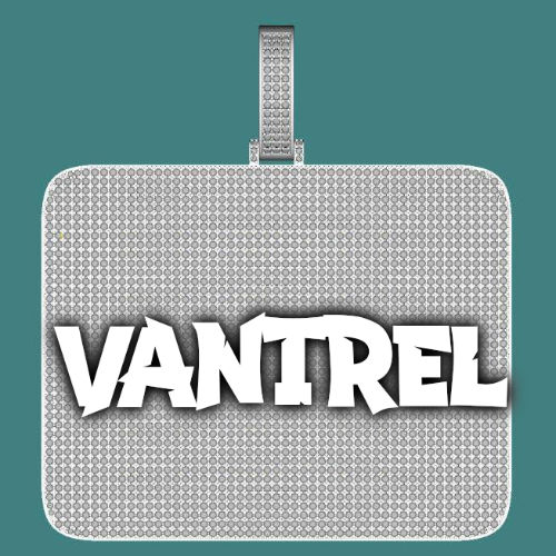 CUSTOM LETTER NECKLACE 3D BIG SQUARE