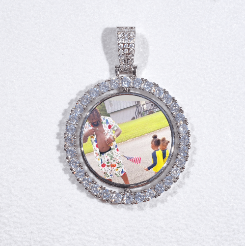 3D Spinning 2-Faced Custom Picture Pendant