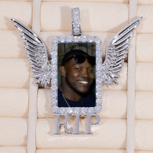 RIP WING 3D CUSTOM PICTURE PENDANT