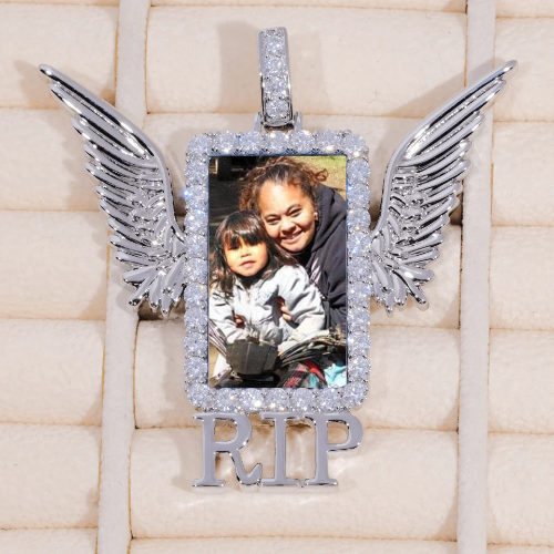 RIP WING 3D CUSTOM PICTURE PENDANT