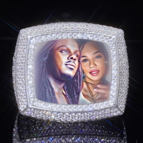 3D CUSTOM PICTURE ICED RING