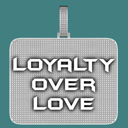 CUSTOM LETTER NECKLACE 3D BIG SQUARE