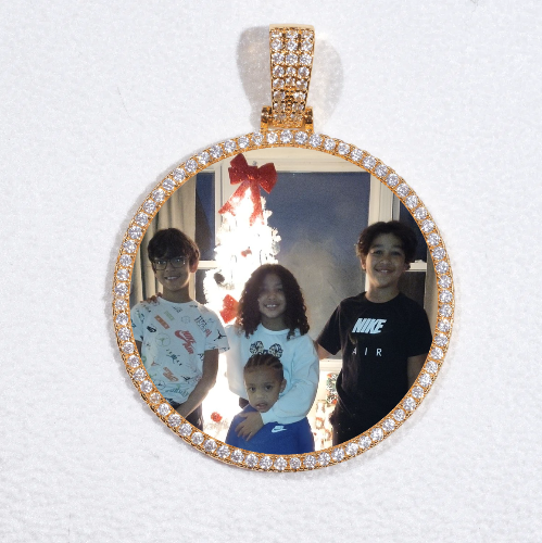 MEDIUM 3D CIRCLE CUSTOM PICTURE PENDANT