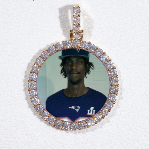 3D CIRCLE CUSTOM PICTURE PENDANT SMALL SIZE