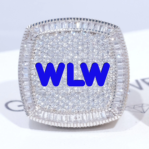 CUSTOM LETTER 3D ICED RING