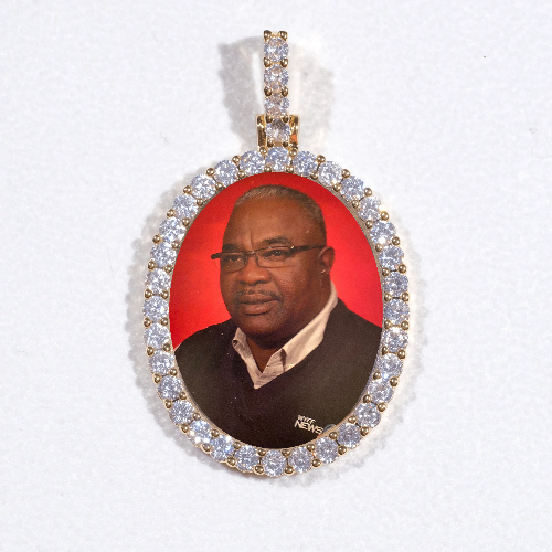 3D Oval Custom Picture Pendant