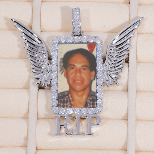 RIP WING 3D CUSTOM PICTURE PENDANT