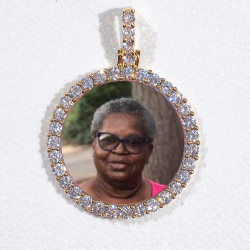 3D CIRCLE CUSTOM PICTURE PENDANT SMALL SIZE