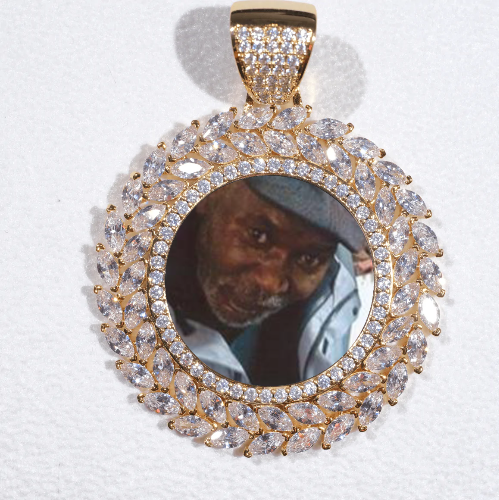 Large 3D Wheat Ear Custom Picture Pendant