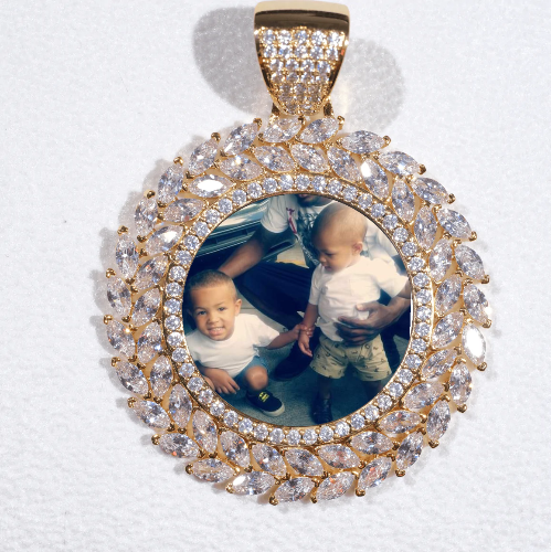 Large 3D Wheat Ear Custom Picture Pendant
