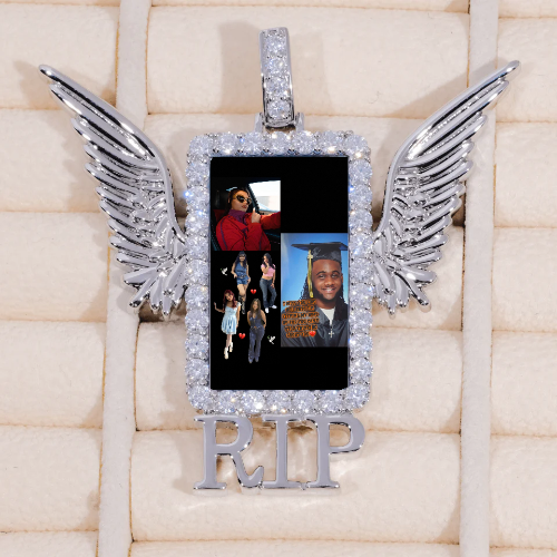 RIP WING 3D CUSTOM PICTURE PENDANT