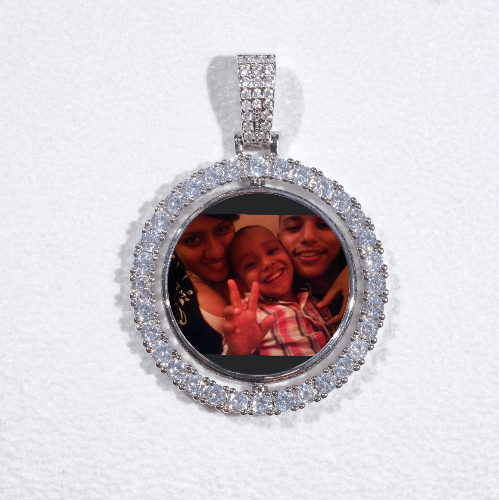 3D Spinning 2-Faced Custom Picture Pendant