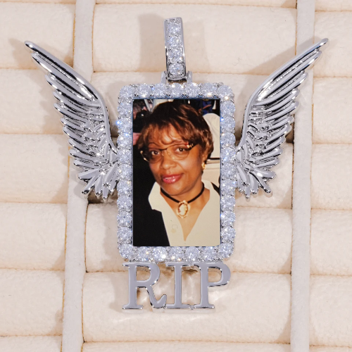 RIP WING 3D CUSTOM PICTURE PENDANT