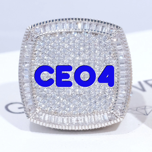 CUSTOM LETTER 3D ICED RING