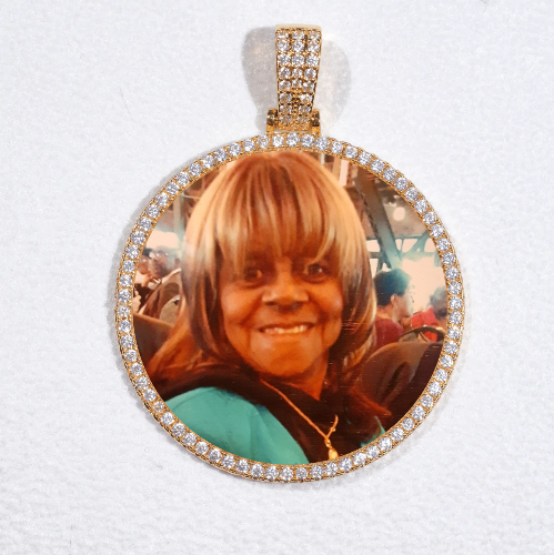 MEDIUM 3D CIRCLE CUSTOM PICTURE PENDANT