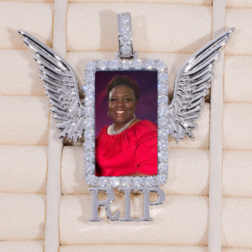 RIP WING 3D CUSTOM PICTURE PENDANT