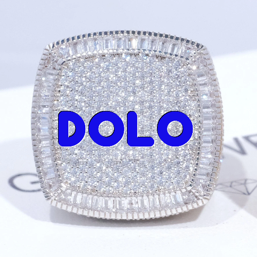 CUSTOM LETTER 3D ICED RING