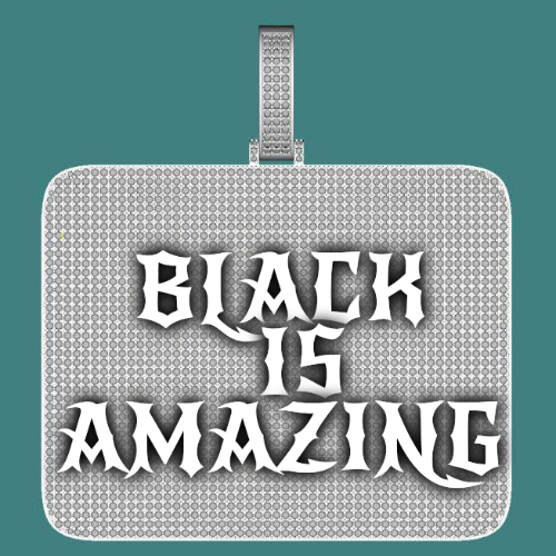 CUSTOM LETTER NECKLACE 3D BIG SQUARE