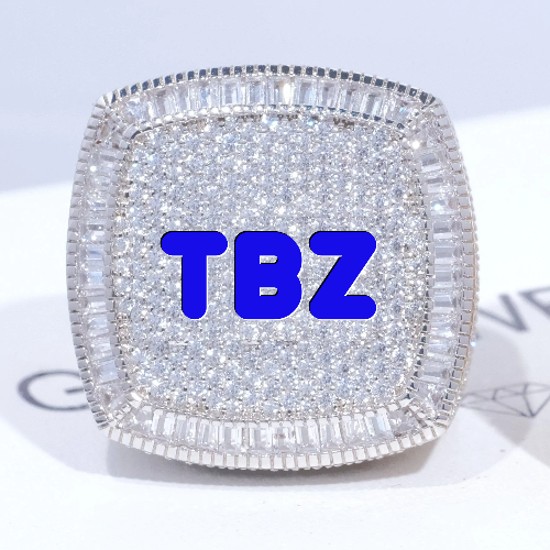 CUSTOM LETTER 3D ICED RING