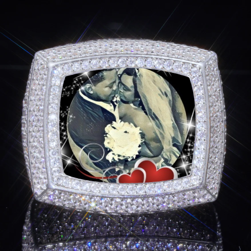 3D CUSTOM PICTURE ICED RING