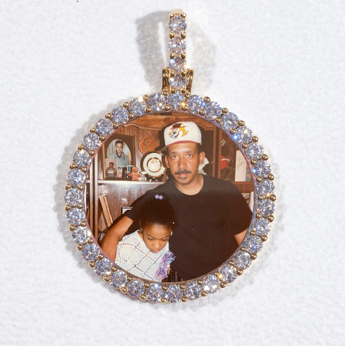3D CIRCLE CUSTOM PICTURE PENDANT SMALL SIZE
