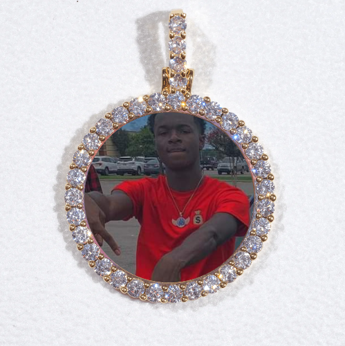 3D CIRCLE CUSTOM PICTURE PENDANT SMALL SIZE