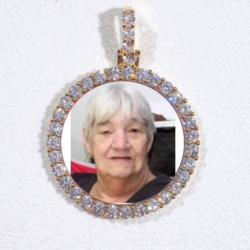 3D CIRCLE CUSTOM PICTURE PENDANT SMALL SIZE