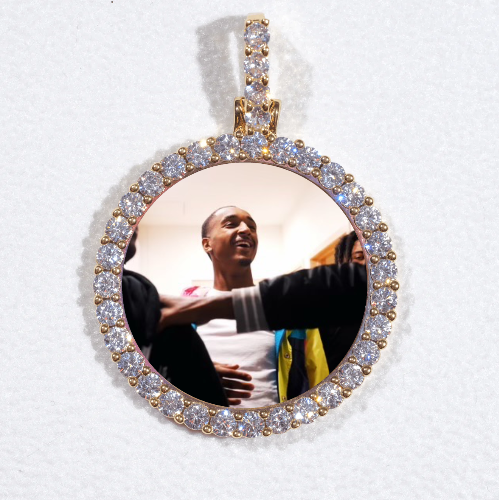 3D CIRCLE CUSTOM PICTURE PENDANT SMALL SIZE