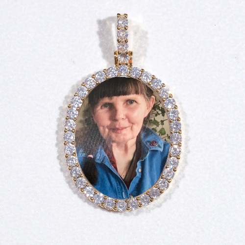 3D Oval Custom Picture Pendant