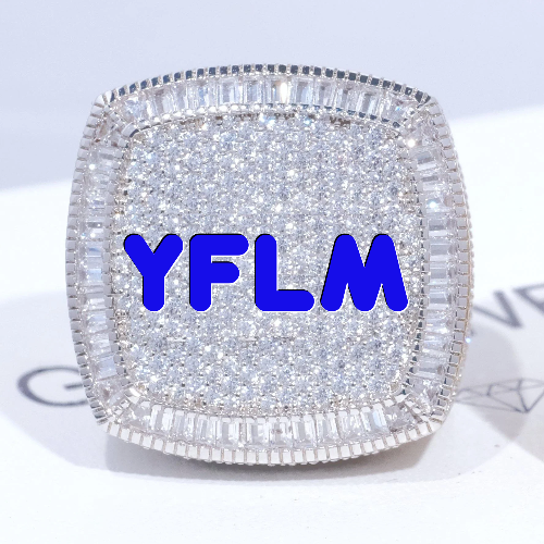 CUSTOM LETTER 3D ICED RING